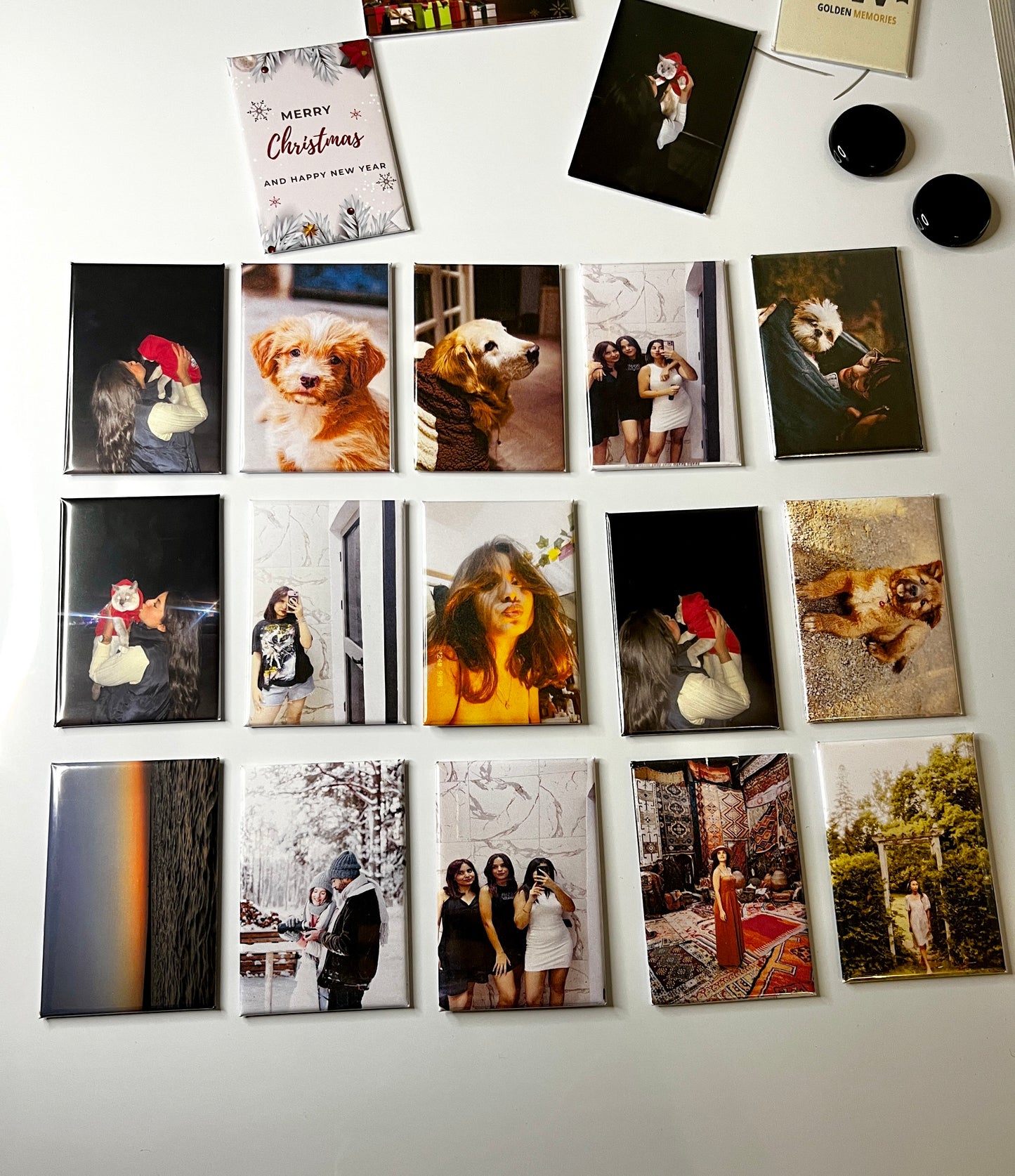 9er Set Fotomagnete Personalisierte 78x53 mm