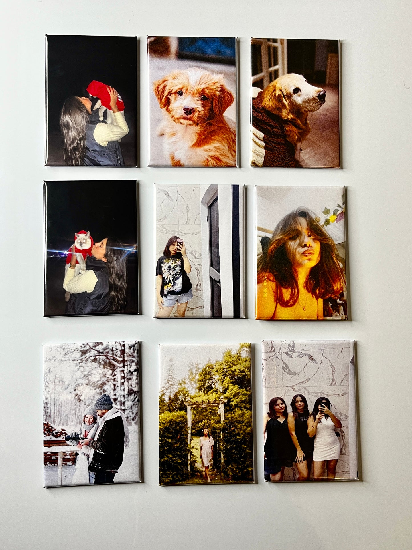 9er Set Fotomagnete Personalisierte 78x53 mm