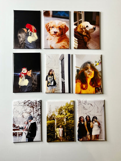 9er Set Fotomagnete Personalisierte 78x53 mm