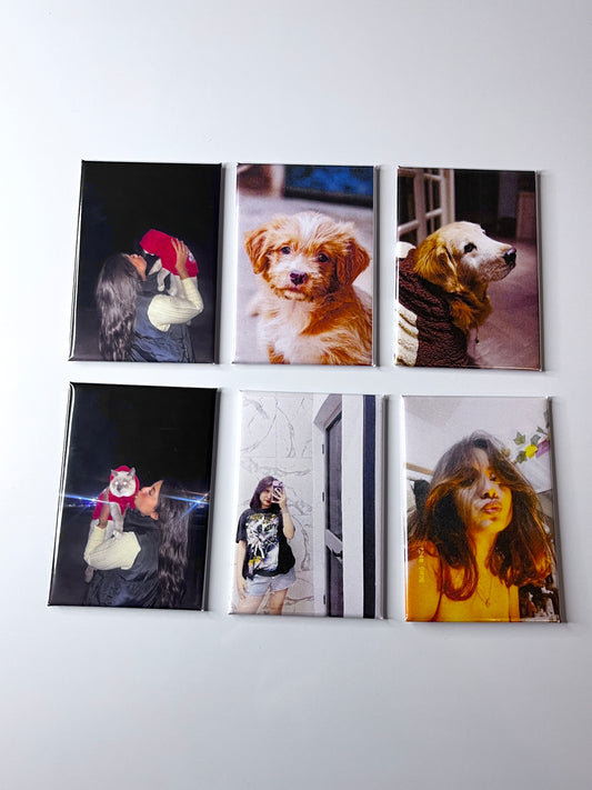 3er Set Fotomagnete Personalisierte 78x53 mm